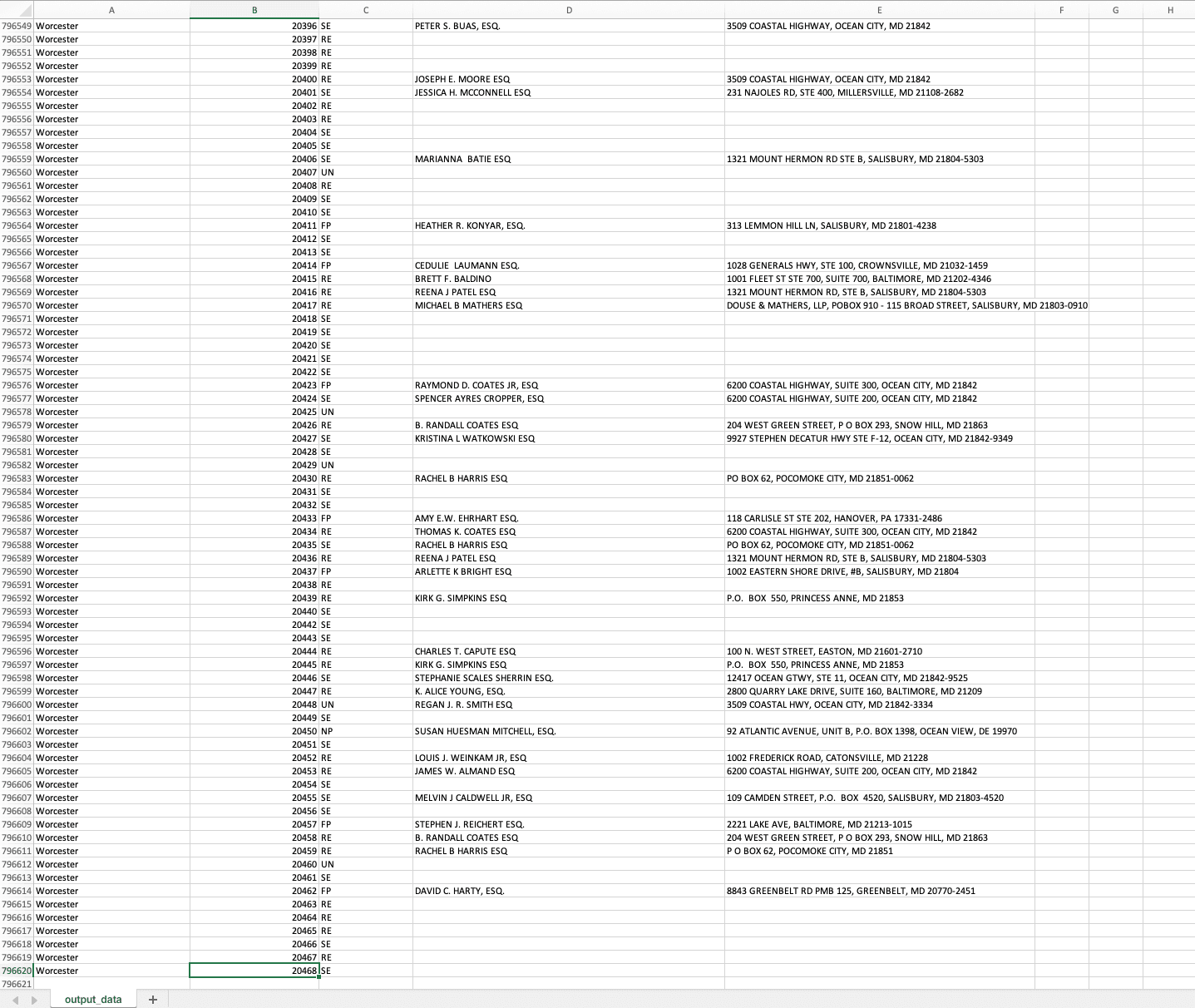 Maryland Register of Wills Scraper — screenshot 6
