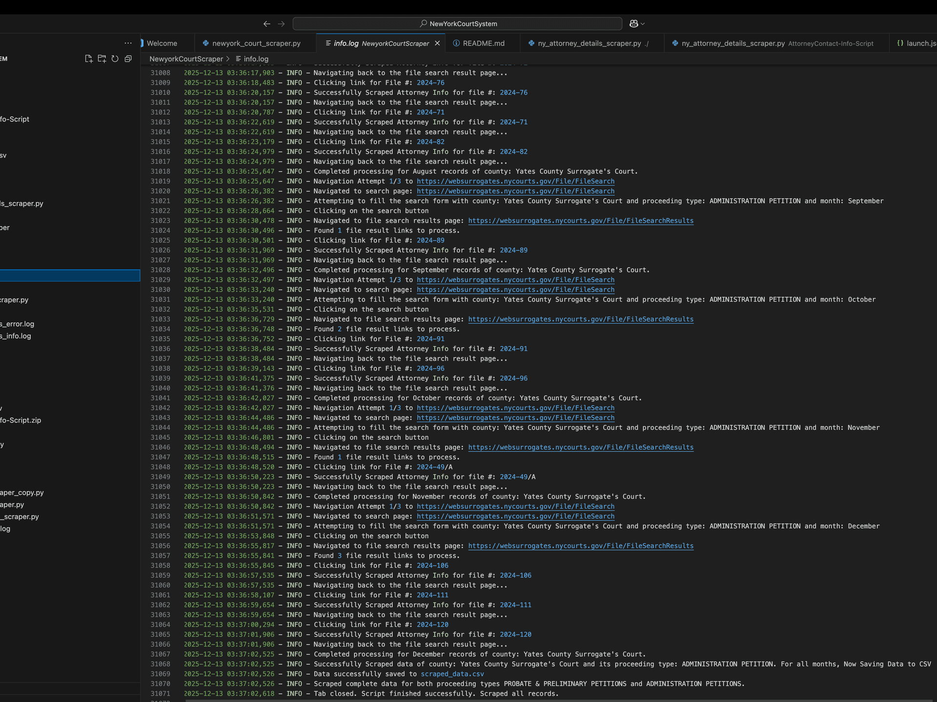 New York Surrogate Court Scraper — screenshot 6