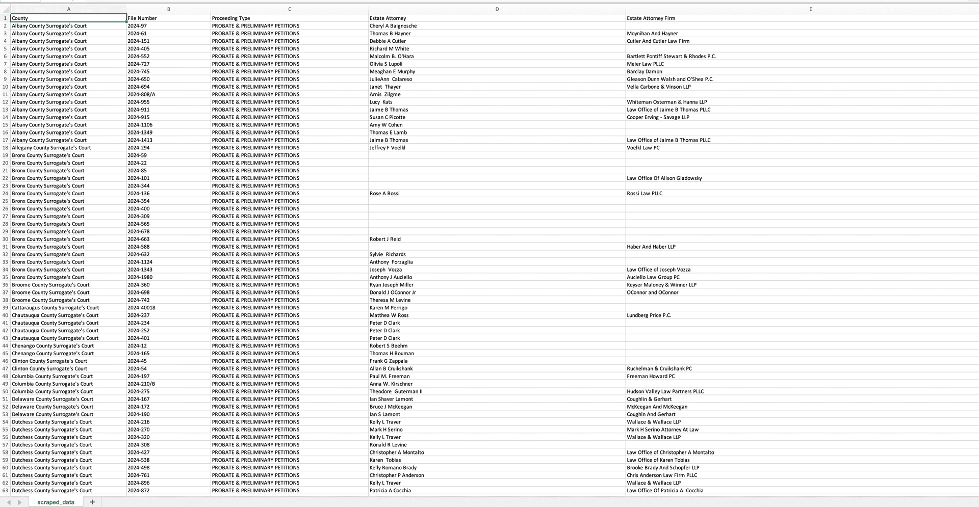New York Surrogate Court Scraper — screenshot 3