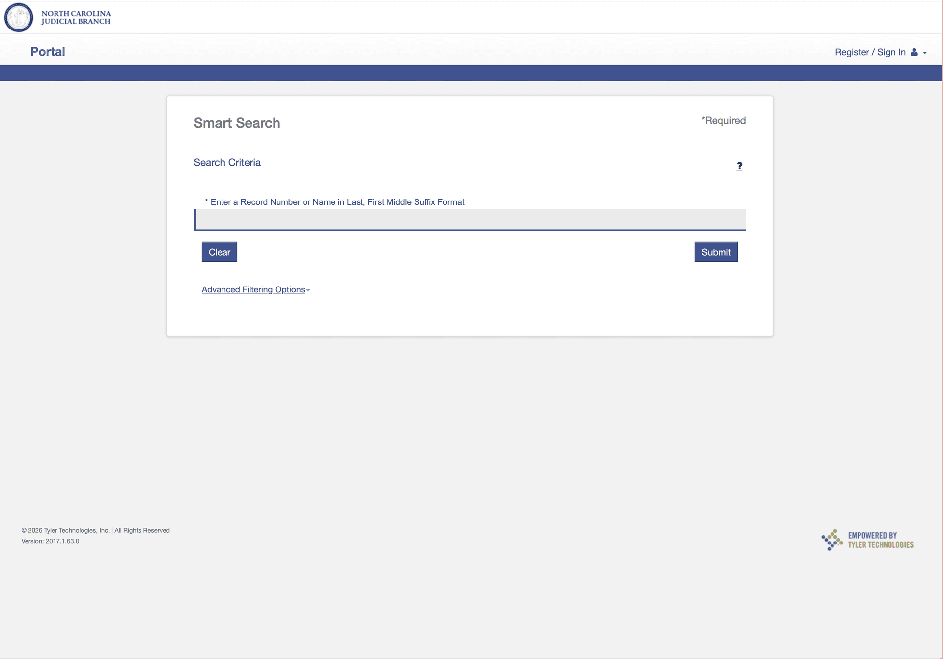 North Carolina Court Portal Scraper — screenshot 1